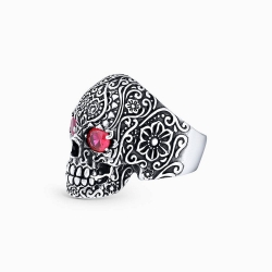 Buy skull sterling silver men's ring online