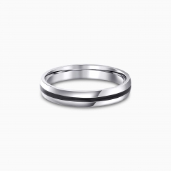 buy sterling silver men's band ring online in India