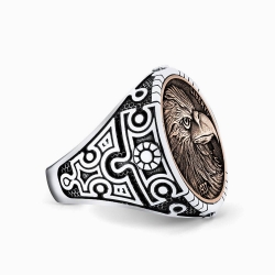 Buy eagle sterling silver men's ring online
