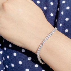 silver bracelets for women with gemstones