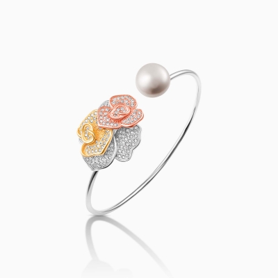 silver bracelet for women with gemstones